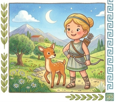 Ilustración de Ártemis