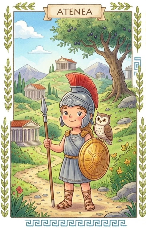 Ilustración de Atenea