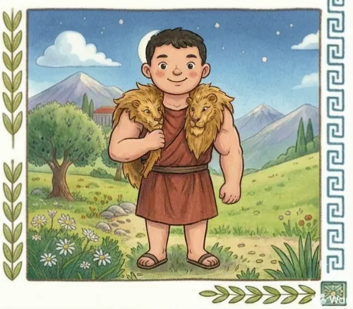 Ilustración de Heracles (Hércules)