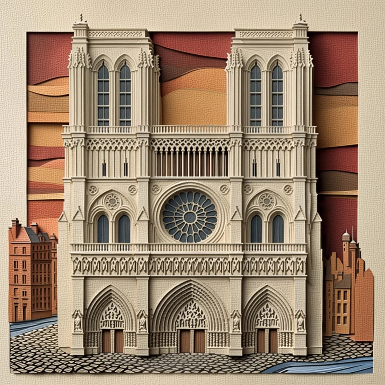 La gran catedral de Notre Dame en París, con altas torres y campanas